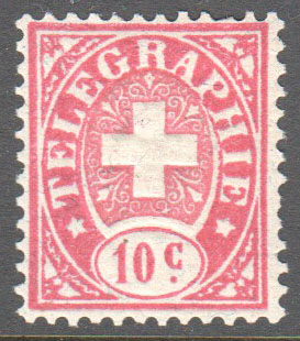 Switzerland Telegraph Zumstein 14 Mint - Click Image to Close